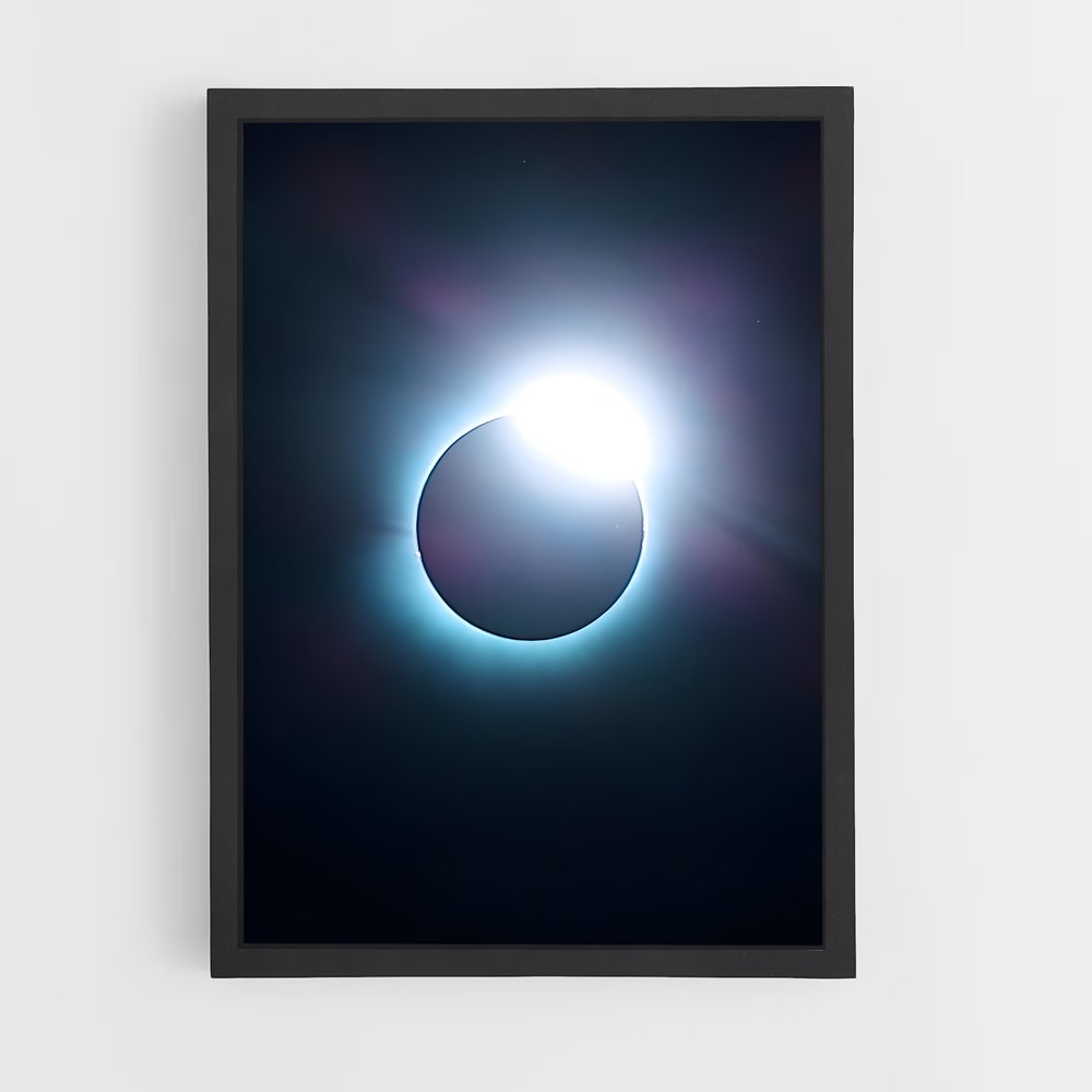 Poster Total éclipsé mystérieux – affiche Univers (vue 2)